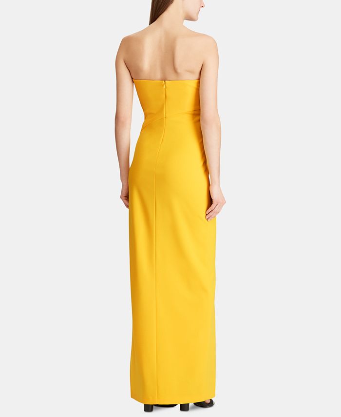 Lauren Ralph Lauren Strapless Column Gown - Macy's