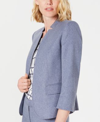 Anne Klein Denim Open-Front Jacket