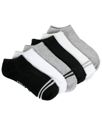 Steve Madden - 6PK varsity striped low cut socks