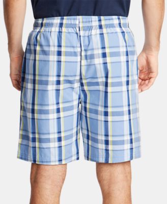 Men's Cotton Plaid Pajama Shorts