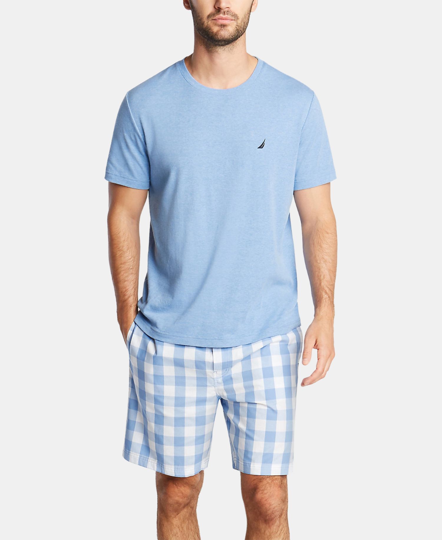 Men's Cotton Plaid Pajama Shorts