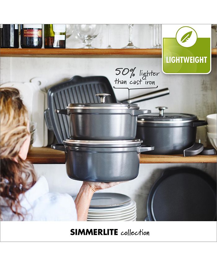 GreenPan SimmerLite Cast Aluminum 6.5Qt. Ceramic Nonstick Oval Dutch