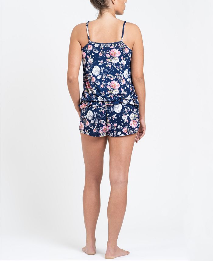 Tahari Women's Crossover Tank and Short Pajama Set - Macy's