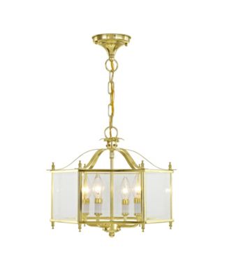 Livex - Livingston 4-Light Convertible Pendant/Ceiling Mount