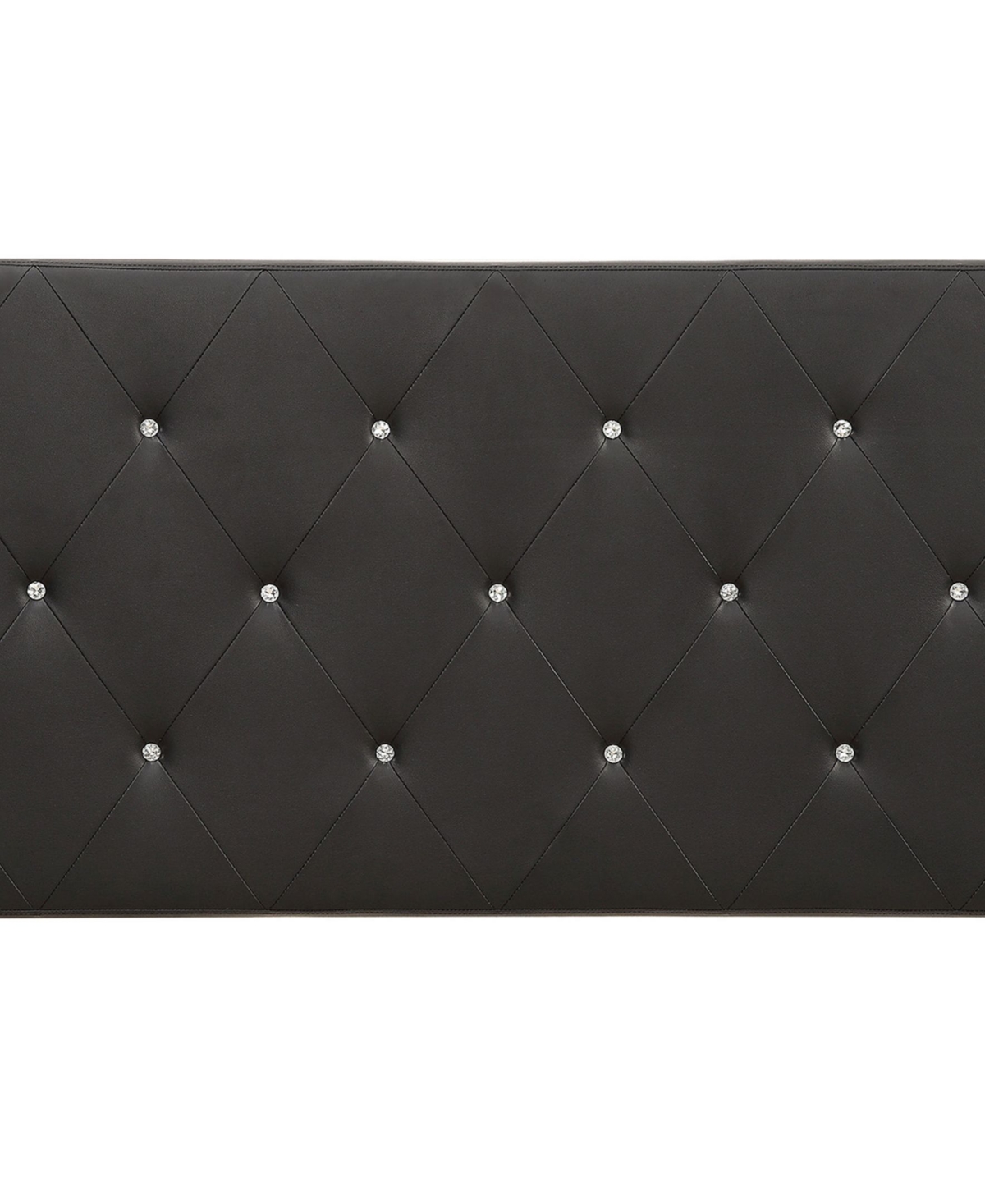 Ac Pacific Contemporary Crystal Diamond Tufted Headboard