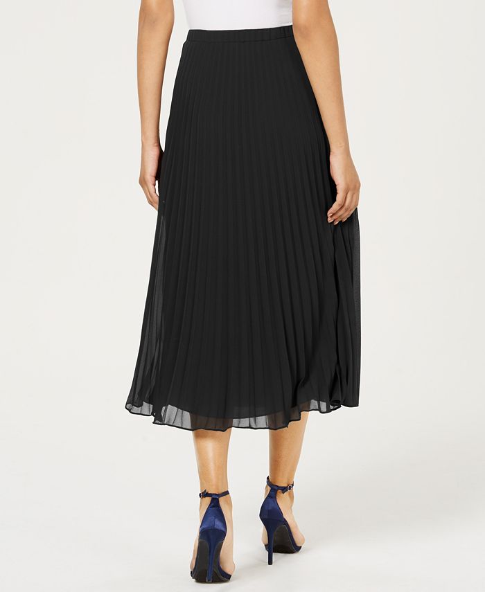 Anne Klein Women's Floral-Print Pleated Midi Skirt, Created for Macy's