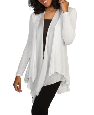 skinnytees Knit and Silk Cardigan