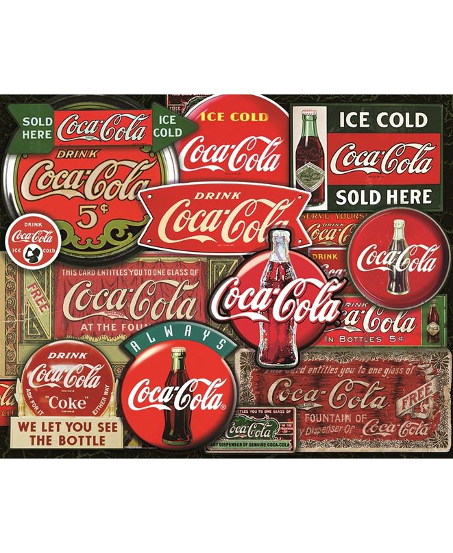 Springbok Puzzles Coca-Cola Classic Signs 1000 Piece ...