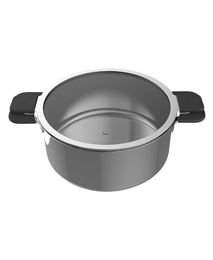 Ozeri 6Piece Stainless Steel Inductive Pot Set with HandsFree Glass