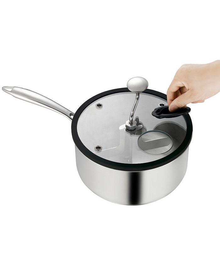 Ozeri Zippy Popcorn and Snack Maker in Nonstick Stainless Steel, 5.5 Qt