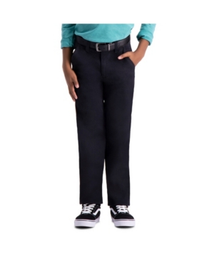 Haggar Husky Boys Chino Slim Fit Flat Front