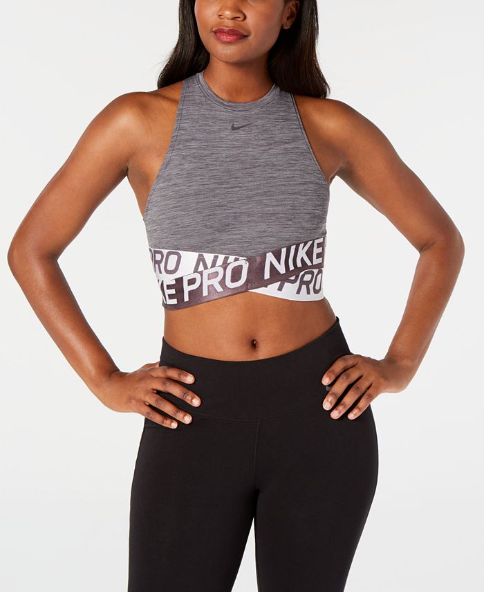 side chain crop tank nike