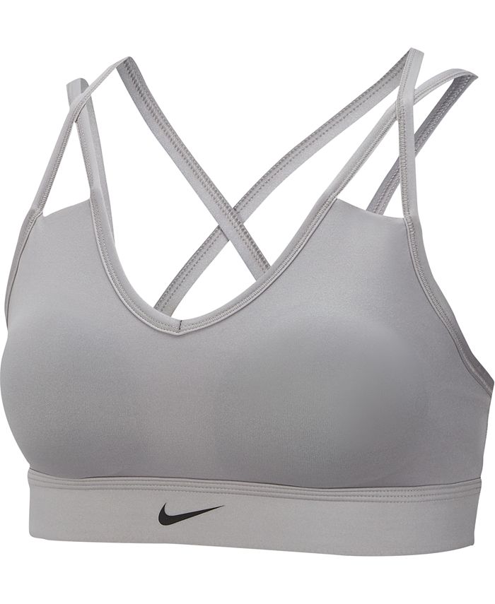 Nike Sports bra INDY with mesh in black/ dark gray