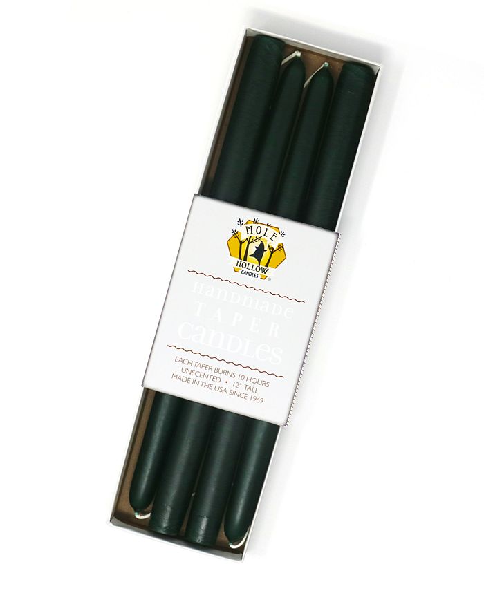 Mole Hollow Candles 12" Taper Candles, Set of 4 Macy's