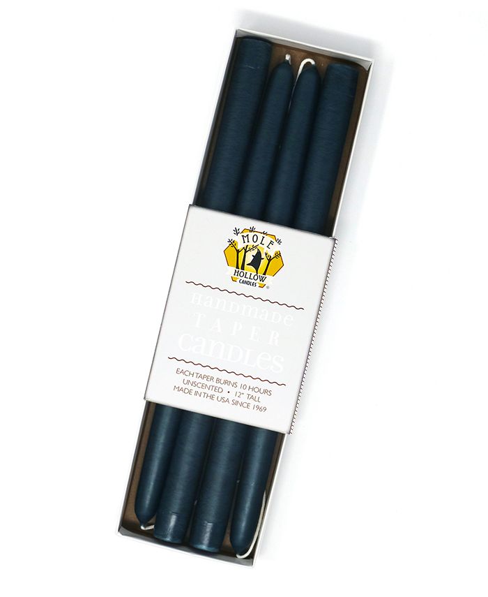 Mole Hollow Candles 12" Taper Candles, Set of 4 Macy's