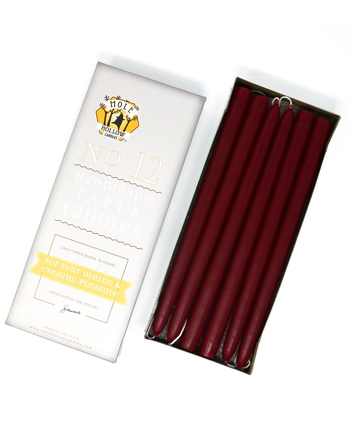 Mole Hollow Candles 12" Taper Candles, Set of 12 Macy's