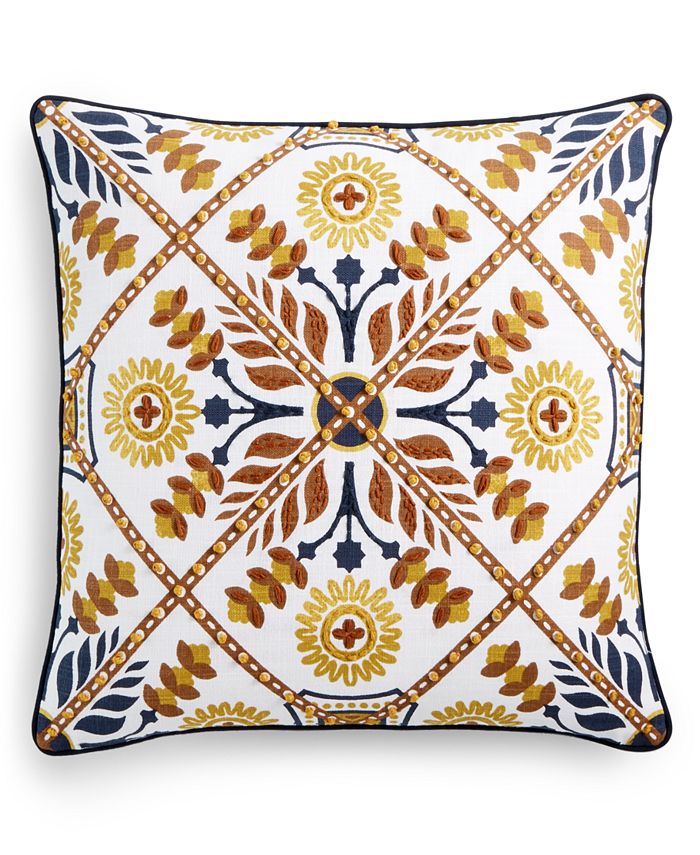 Lacourte Esta Cotton 20" x 20" Decorative Pillow Macy's