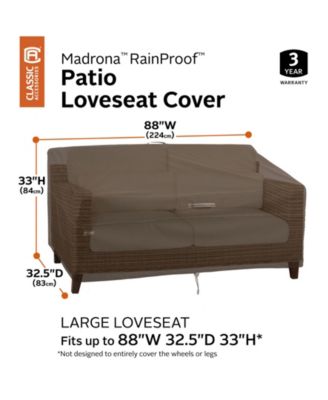 Large Sofa Loveseat Cover, Dark Cocoa