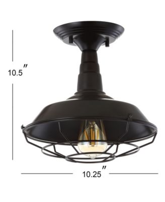 Gabe 10.2" Metal LED Semi-Flush Mount