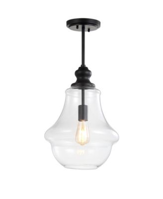 Adam 12" Adjustable Metal/Glass LED Pendant