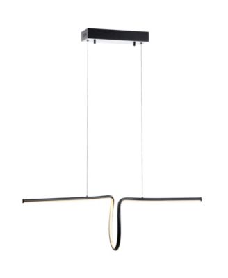Ali 34.5" Dimmable Adjustable Integrated LED Metal Linear Pendant