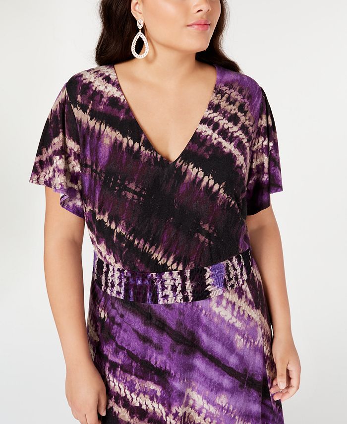 Inc International Concepts Inc Plus Size Tie Dyed Maxi Dress Created For Macys Macys 