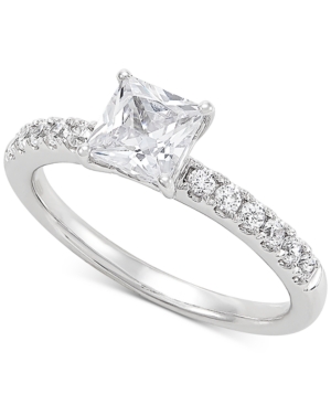 image of Grown With Love Lab Grown Diamond Princess Engagement Ring (1-1/4 ct. t.w.) in 14k White Gold