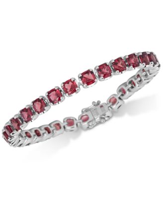 Macy's - Garnet Bracelet (18 ct. t.w.) in Sterling Silver