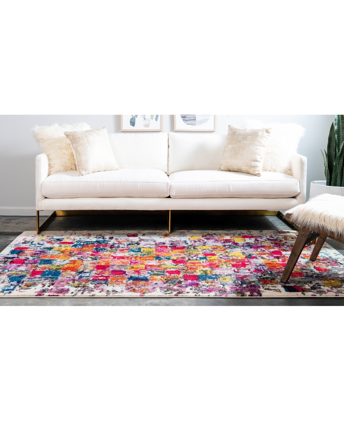 Bayshore Home Newwolf New3Area Rug - Multi