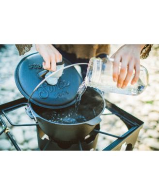 2-Burner Base Camp Stove with Cast Iron Burners and Stand