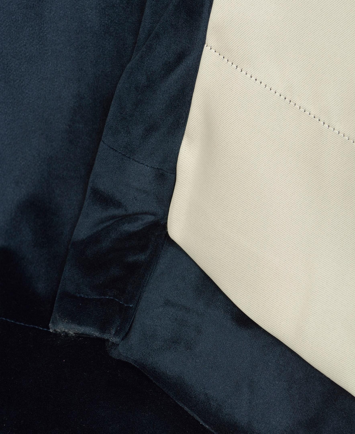 Half Price Drapes Midnight Blue Signature Velvet Blackout Curtain In Blue
