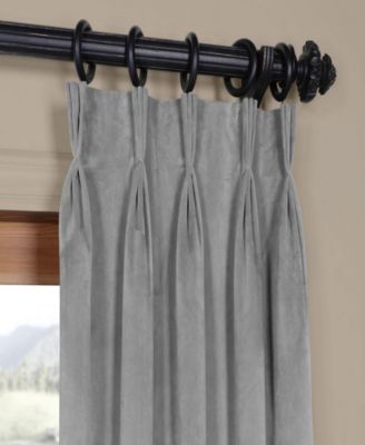 French Pleat Signature Velvet Blackout Curtain