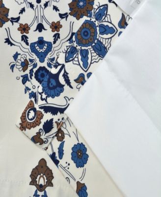 Emblem Printed Cotton Room Darkening Curtain