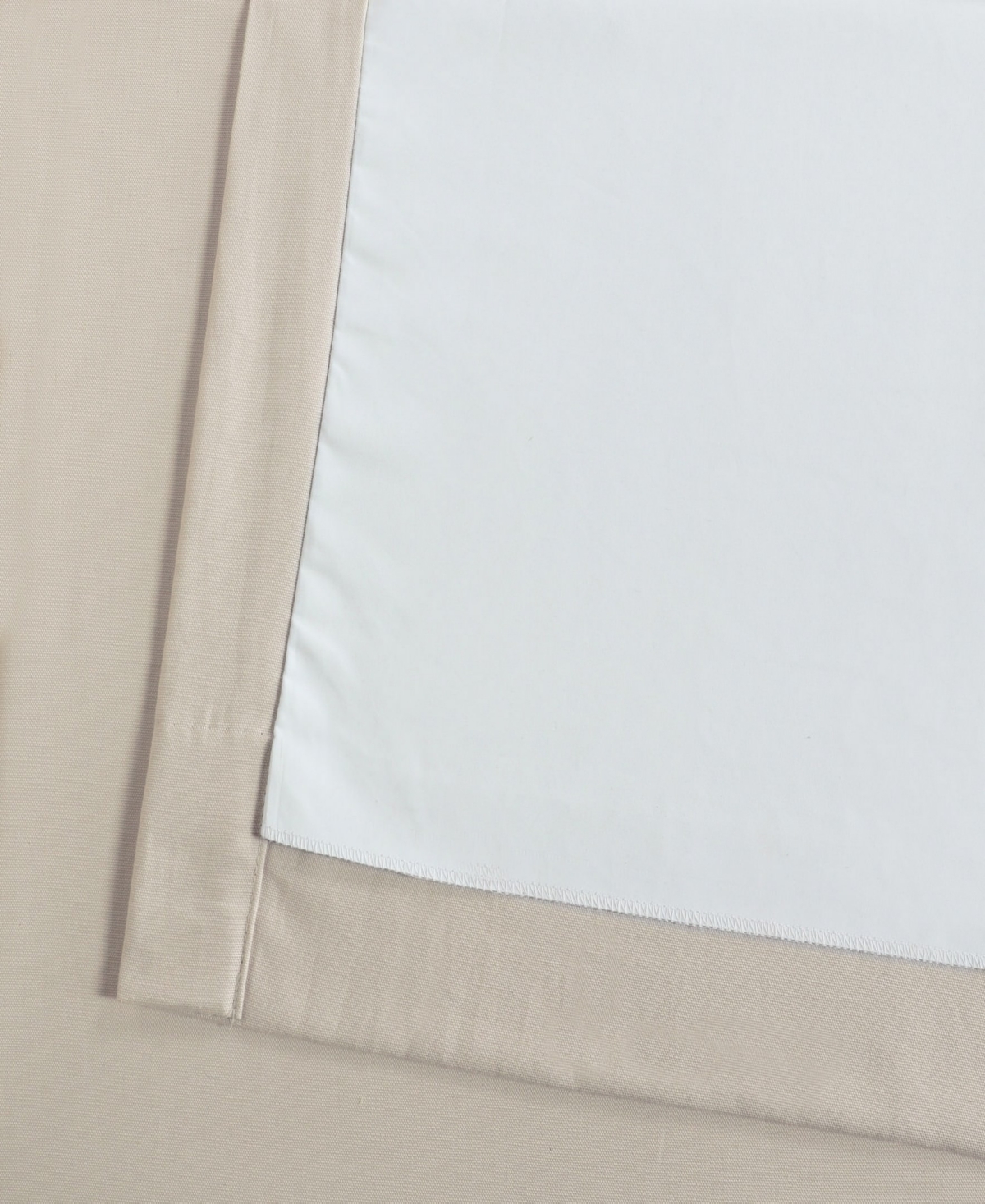 Half Price Drapes Hazelwood Beige Solid Cotton Hotel Blackout Curtain In Beige,tan