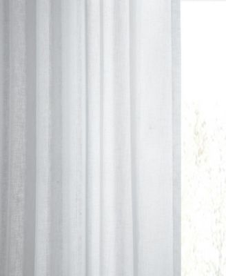 Textured Faux Linen Sheer Curtain