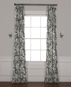 Exclusive Fabrics & Furnishings Edina Cotton Panel, 50" X 108" In Medium Gray