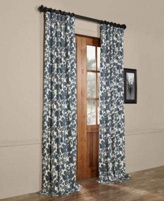 Floral Printed Cotton Room Darkening Curtain
