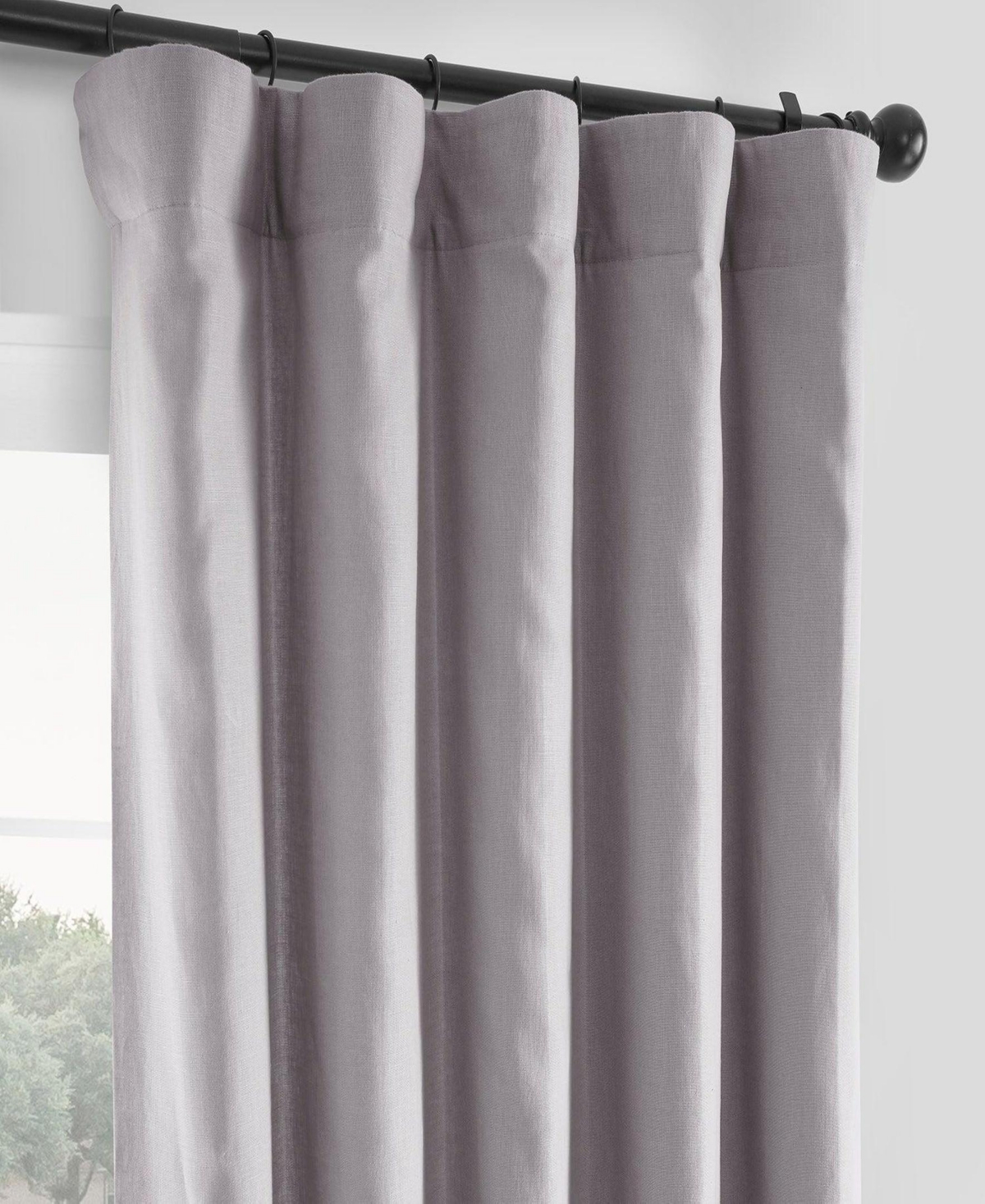 Half Price Drapes French Linen Room Darkening Curtain