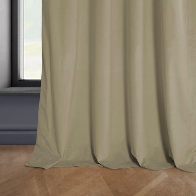 Heritage Plush Velvet Room Darkening Curtain