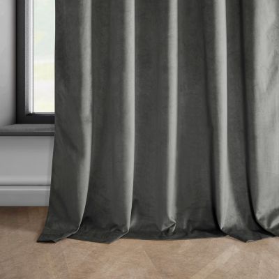 Heritage Plush Velvet Room Darkening Curtain
