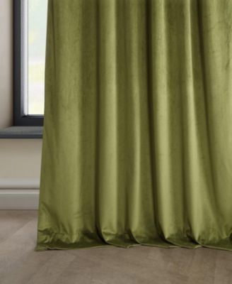 Heritage Plush Velvet Room Darkening Curtain
