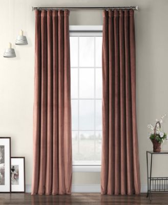 Heritage Plush Velvet Room Darkening Curtain