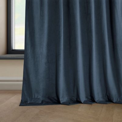 Heritage Plush Velvet Room Darkening Curtain