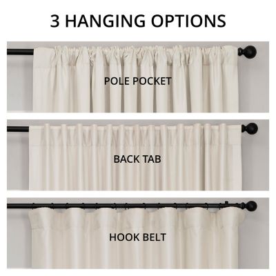 Extra Wide Vintage Textured Faux Dupioni Silk Blackout Curtain