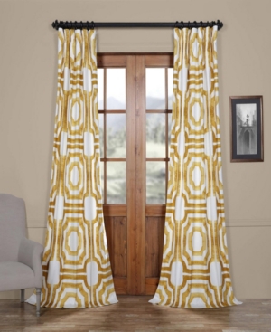 Exclusive Fabrics & Furnishings Mecca Cotton Panel, 50" X 120" In Dark Yello