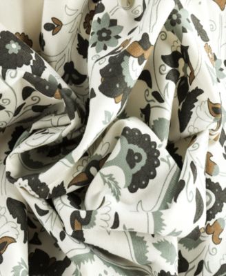 Emblem Printed Cotton Room Darkening Curtain