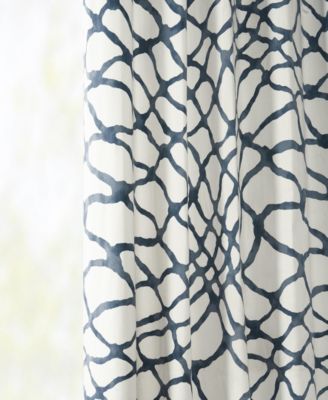 Abstract Printed Cotton Room Darkening Curtain