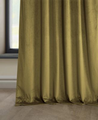 Heritage Plush Velvet Room Darkening Curtain