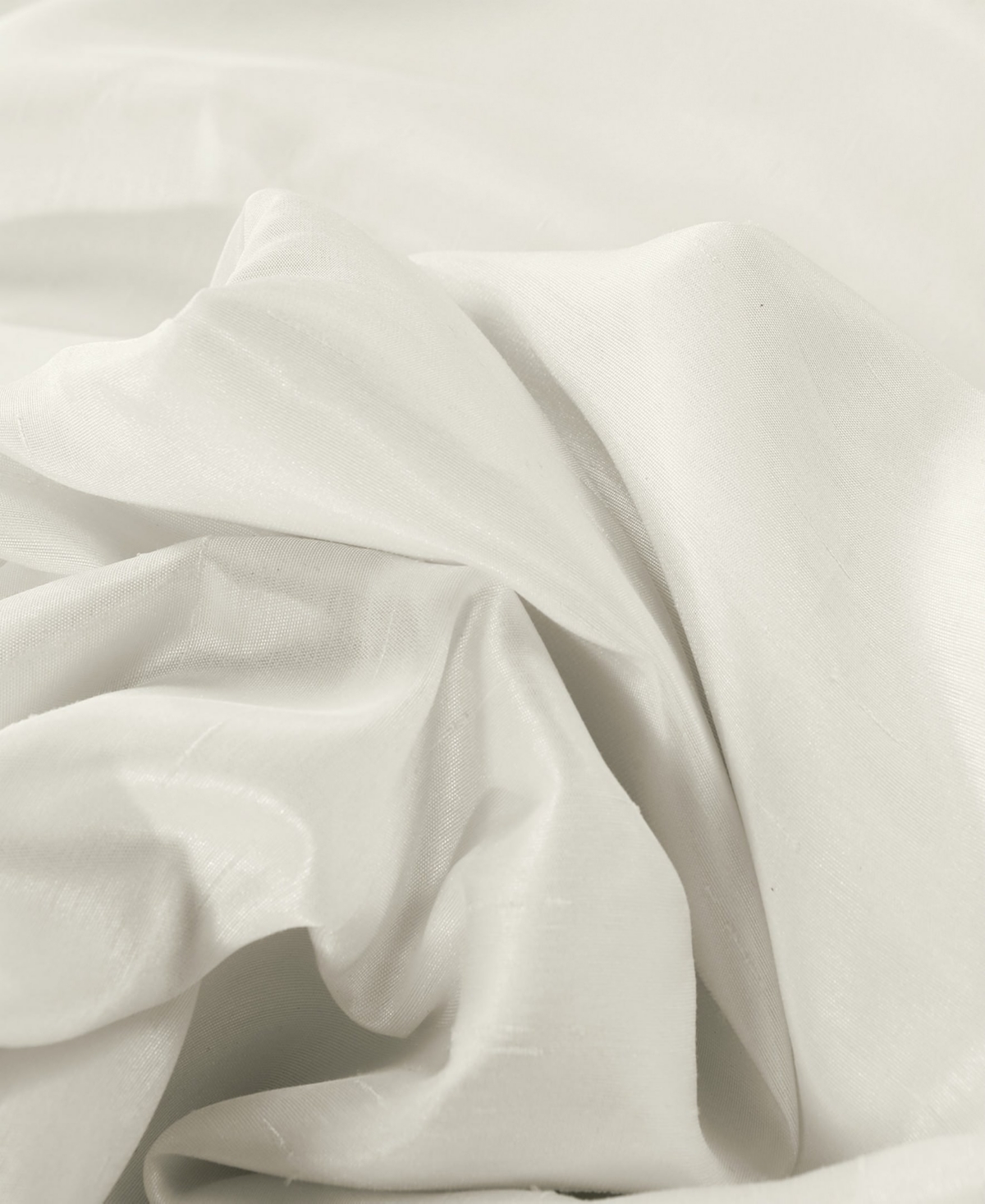 Half Price Drapes Off White Vintage Textured Faux Dupioni Silk Curtain In White