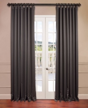 Exclusive Fabrics & Furnishings Blackout Extra Wide Panel, 100" X 84" In Dark Grey